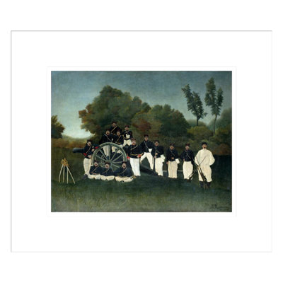 Artillerymen (Les Artilleurs) by Henri Rousseau -Framed Giclee Print