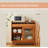 Scandinavian-style Solid Wood & Glass Sideboard-2111349497