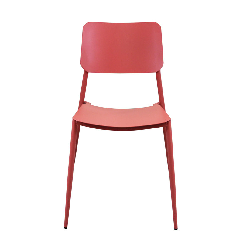 Gainey Armless Stacking Chair, Red