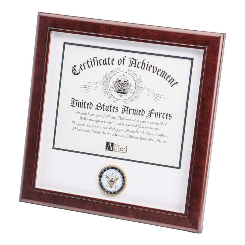 Cadre photo médaillon certificate Chyna, U.S. Navy