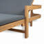Chaise longue d'extérieur en acacia