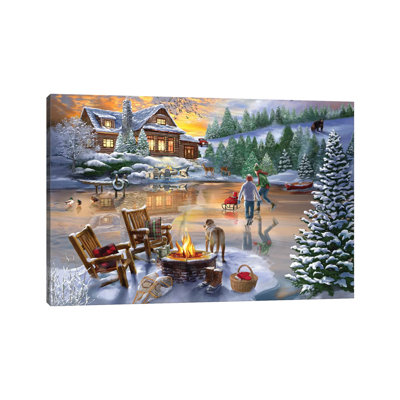 " Evening Skate " by Bigelow Illustrations Painting Print