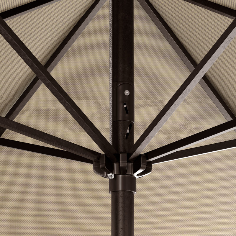 Parasol de marché 9 'Khoury, Champagne champagne Sunbrella® lin