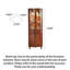 19.69 " L Solid Wood Bar Cabinet