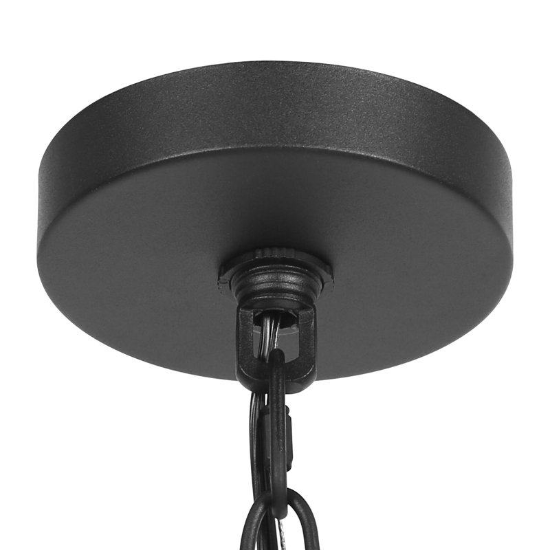 Petit luminaire suspendu d'extérieur 1 lumière en verre givré