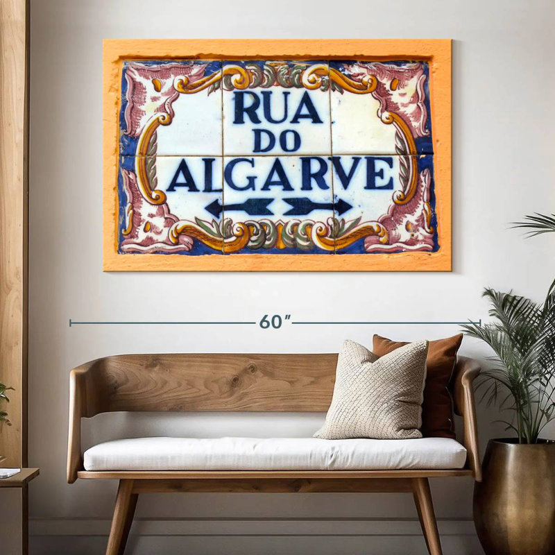 Enseigne Kavia Rua Do Algarve, H 34 po x l 51 po