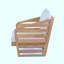Fauteuil club Royal Wood-405962009