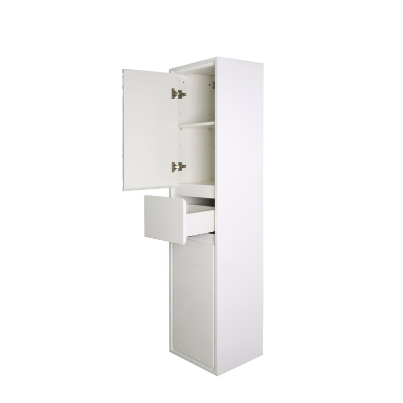 Goldstein Linen Cabinet, High Gloss White