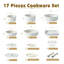 17 - Piece Aluminum Cookware Set