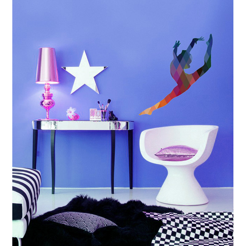 Adhésif décoratif gymnastique gymnastique, H 22 po x l 26 po