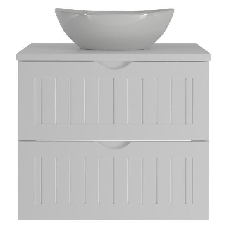 Aracri Wall Mounted Required Bathroom Storage Furniture Set