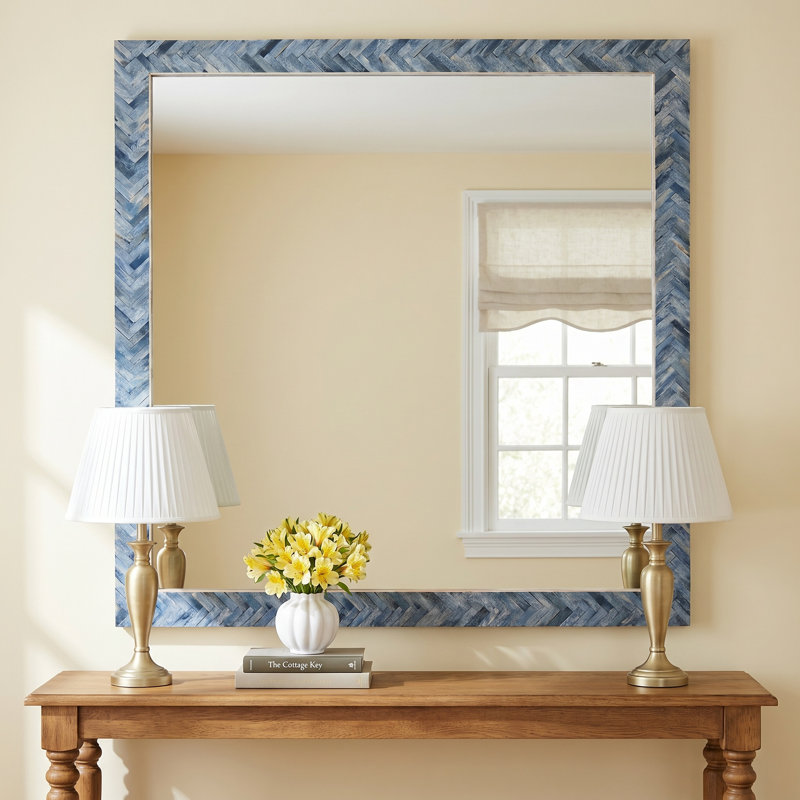 Sutton Bone Rectangle Wall Mirror