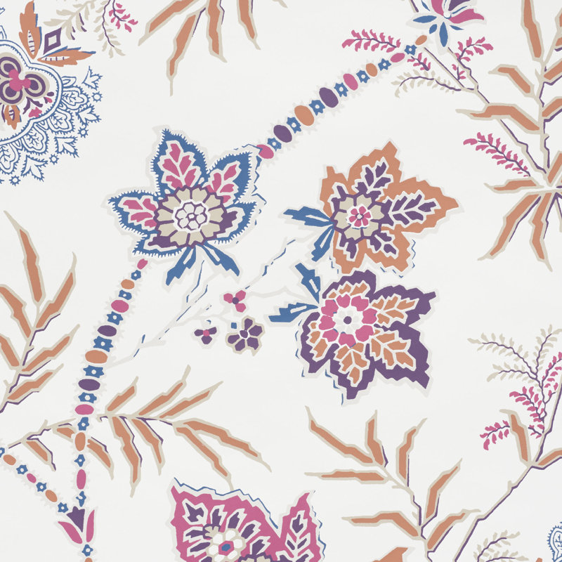 Emperor's Vine Wallpaper, Aubergine