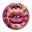 Horloge murale en bois massif Okikiola-584517838