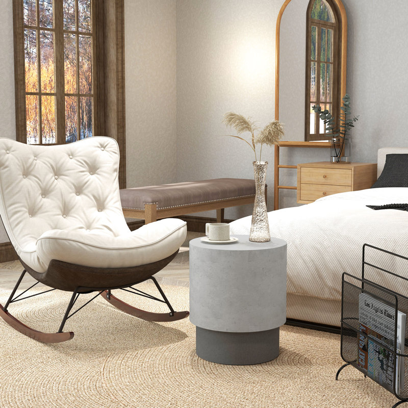 Concrete Finish End Table,Round Top Shape,kitchen table,dinning table