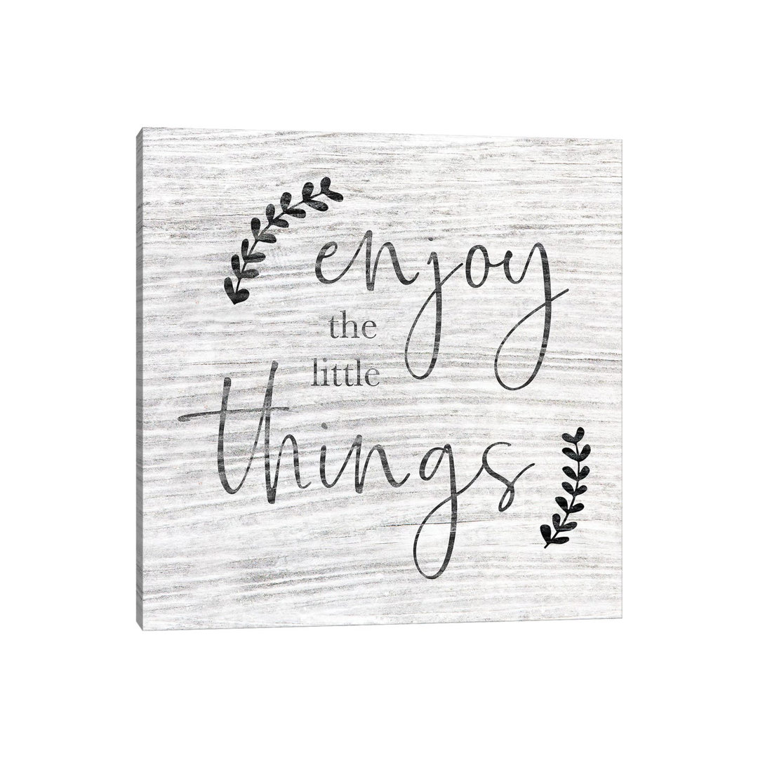 Enjoy The Little Things - Print on Canvas