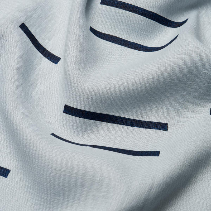 Tissu Oaxaca Schumacher X Caroline Z Hurley, Bleu marine / bleu ciel