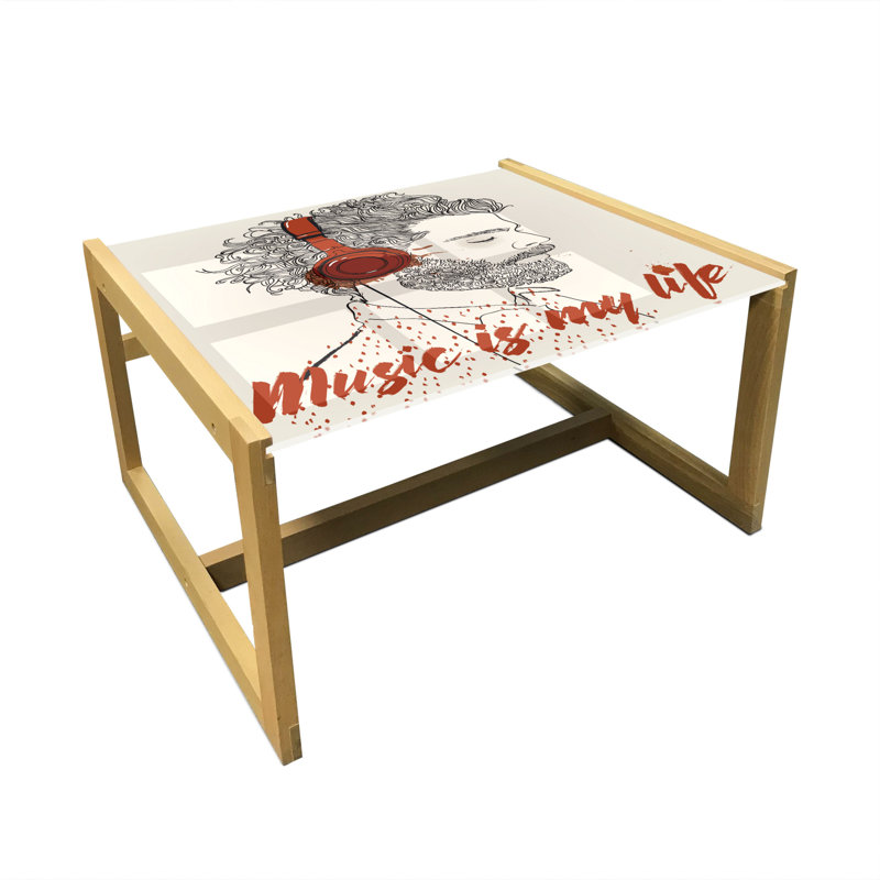 Irmentraud Sled Coffee Table, 62cm H x 74cm W x 40cm D