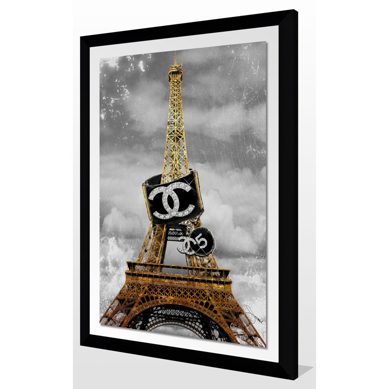 " Wrapped In Couture ", 27.5" H x 21.5" W x 0.75" D, Black Framed