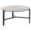 Table basse ronde en simili marbre Tandi