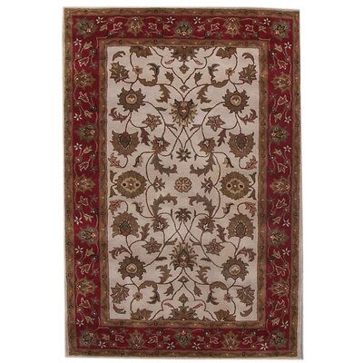 Aaryan Oriental Handmade Tufted Wool Cream/Red Area Rug -  Acura Rugs, Aaryan  8' x 10' 6 ARY-105