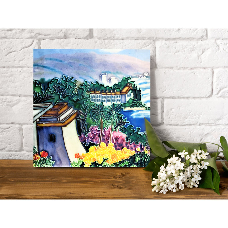 Sous-plat et plaque murale 8 x 8 po Villa House