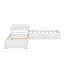 Lit plateforme simple en L avec lit gigogne et tiroir-1101701370