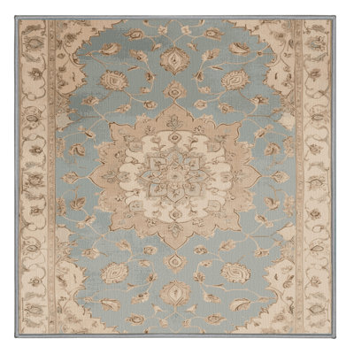 Machine Washable Tabriz Gray Area Rug