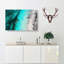 Above Atauro Island In Abstract - Wrapped Canvas-55301132