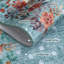 Tapis de salon à motif floral lavable Tapis doux résistant aux taches et à poils courts, antidérapant pour chambre à coucher, salle à manger-893502925