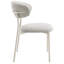 Chaise d'appoint Kalam en gris et beige (ensemble de 2)