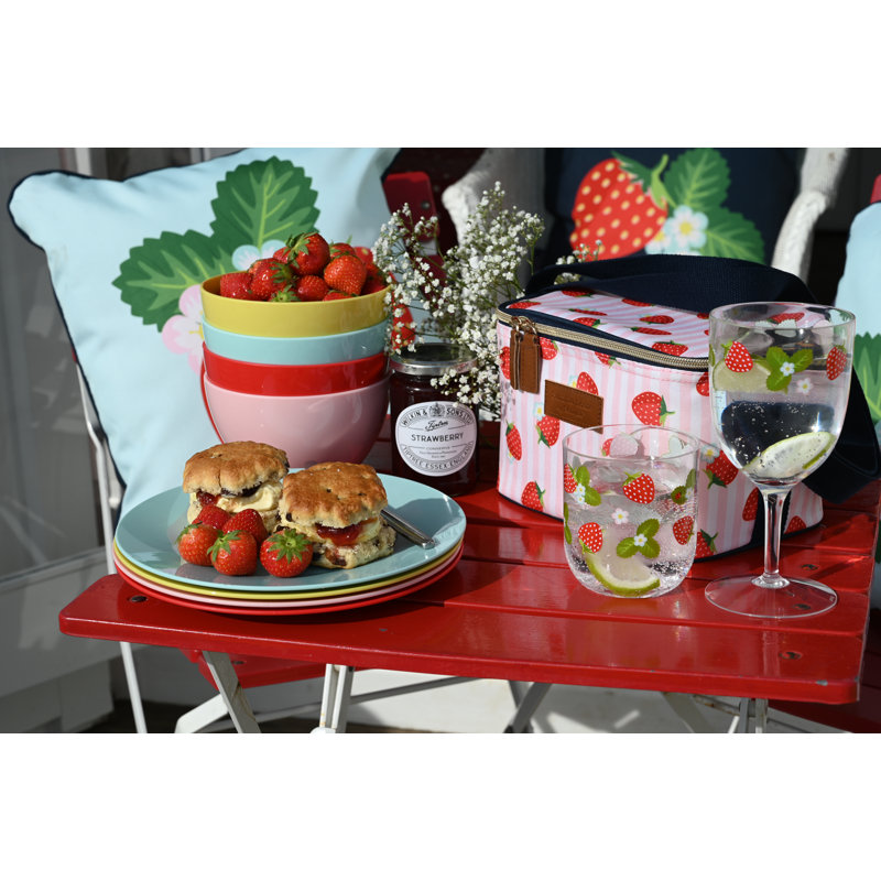 Strawberries & Cream Pink Personal Picnic Cool Bag 