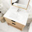 Meuble-lavabo sur pied simple avec plateau en céramique Zoiya