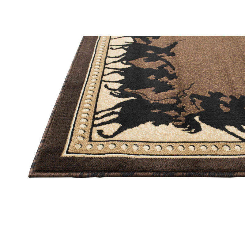 Tapis décoratif traditionnel berbère HR par Texas HR, Rectangle 5 pi x 7 pi