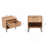 Dumbo 20" Fluted Nightstand In Golden Brown (1-Drawer)-1077747528