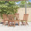 Chaise d'appoint de patio pliante en teck