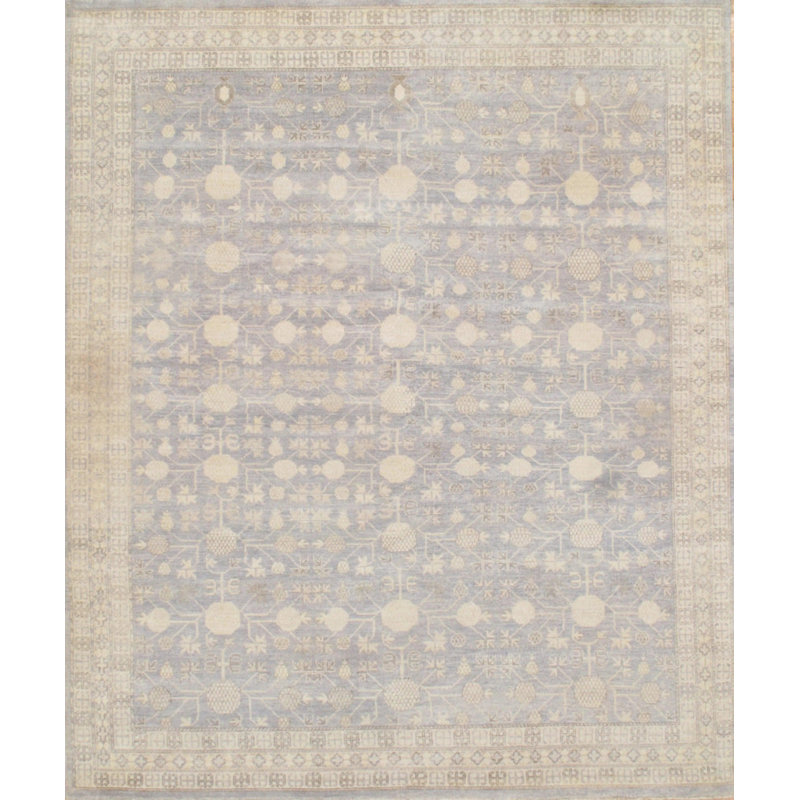 Oriental Area Rug in Gray