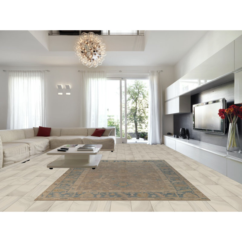 Vegetable Dye Oushak Turkish Area Rug 9x12