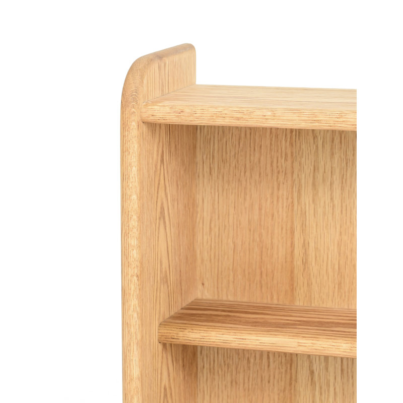 Shelf-Style Wooden DVD/VHS Rack - 07 Series, Dark, 21.5" H x 24.25" W x 7.25" D