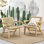 Chaises longues d'extérieur Firenze Acacia