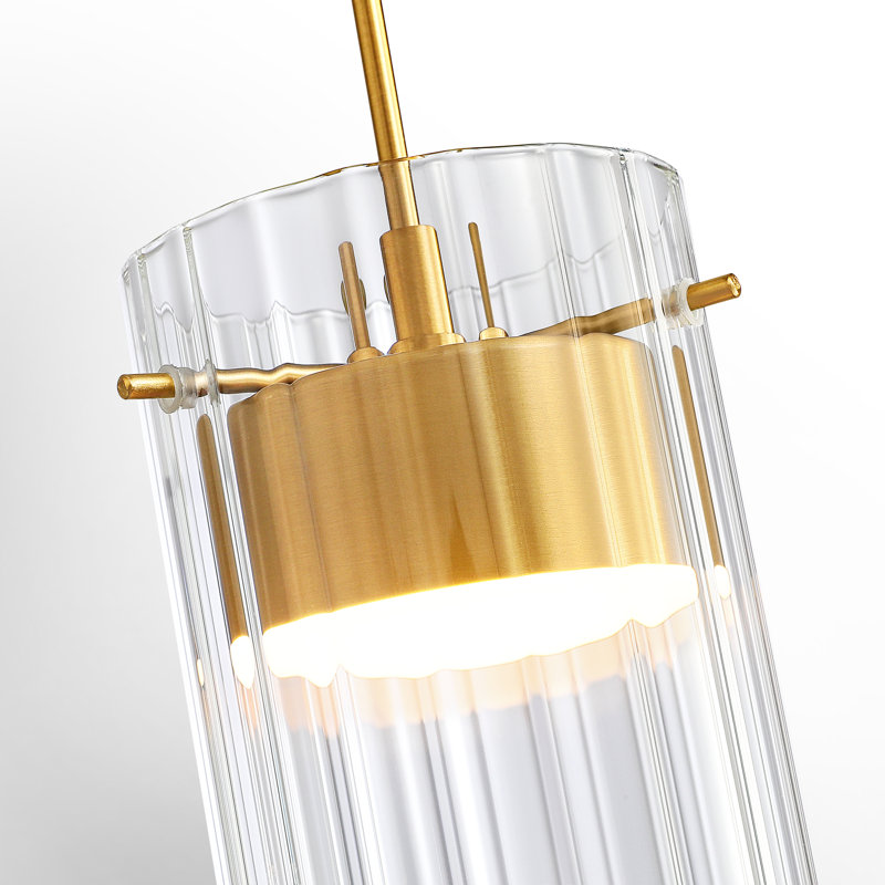Luminaire suspendu simple à 3 lumières DEL