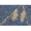 Tapis géométrique bleu en laine noué à la main à motif géométrique 4 pi 1 po x 6 pi 2 po Boonville
