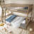 Kids Twin XL / Full XL Over Queen Bunk Bed-278324519-334742822
