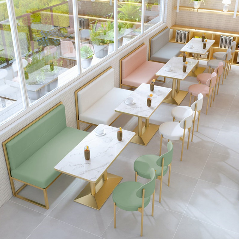 Banc rembourré simple en similicuir, Vert