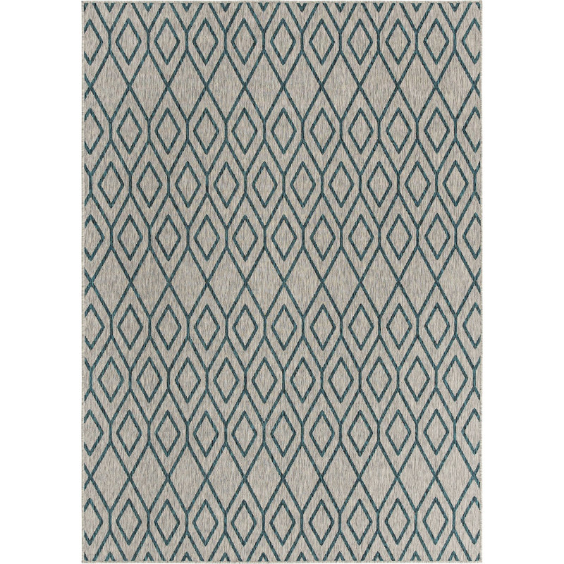 Outdoor Destiny Area Rug Deep Color, 62.5" W x 72" L