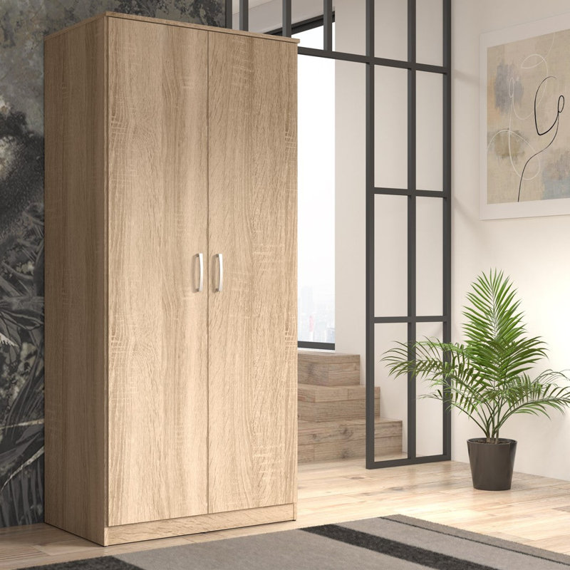 Charlyse 2 Door Wardrobe in Sonoma Oak, 82 cm