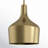 Venegas 1-Light Single Bell Pendant in Natural Brass-18793805