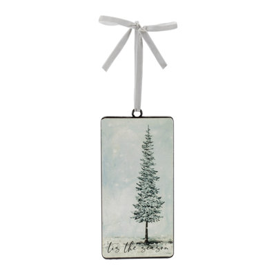 Tis the Season Pine Tree Ornament (Set of 12)
