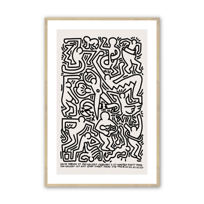Abstract People Print dans un cadre mural