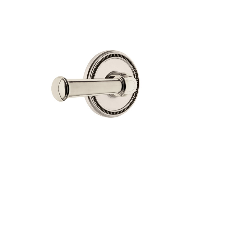 Grandeur Soleil Rosette Privacy with Georgetown Lever, Polished Nickel, 2 3/8"